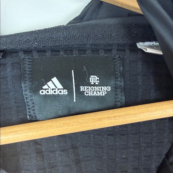 Adidas X Reigning Champ Black Textured Jacket Size Large - Picture 2 of 6